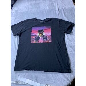 Juice Wrld 999 Club Legends Never Die Album Cover Graphic T-Shirt Black Men's XL